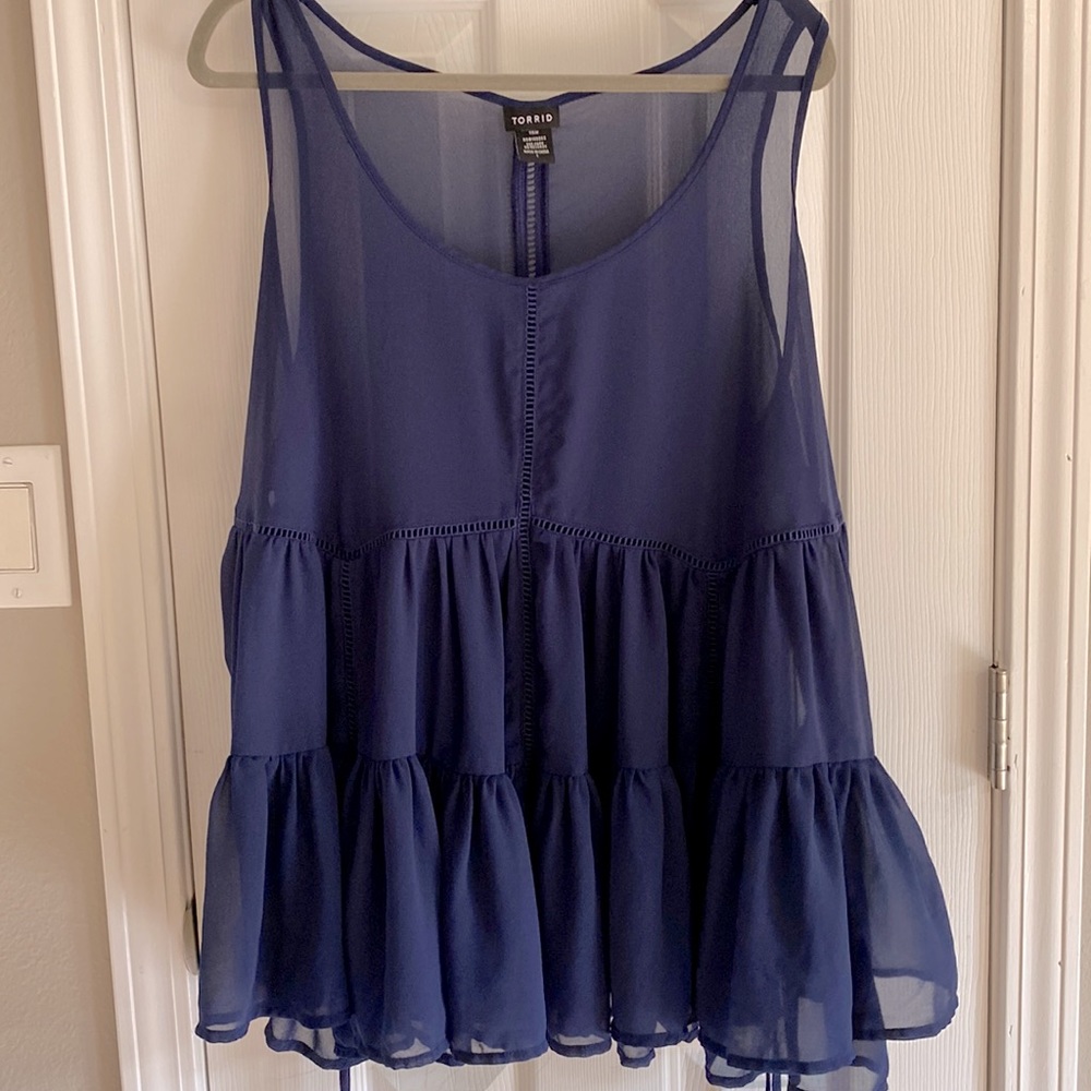 Torrid sheer babydoll top